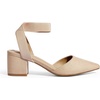 image:imageDREAM PAIRS Womens Nicholes Low Block Heel PumpsNudeSuede