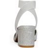 image:imageDREAM PAIRS Womens Nicholes Low Block Heel PumpsSilverGlitter