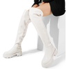 image:imageDREAM PAIRS Womens Platform Over The Knee Boots Lug Sole Round Toe Thigh High Long Chunky Block Heels Fall BootsWhitepu