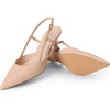 image:imageDREAM PAIRS Womens Slingback Kitten Heels Closed Pointed Toe Low Stiletto Heels Dress Bridal Party Wedding Pumps ShoesNude