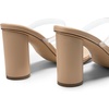 image:imageDREAM PAIRS Womens Square Open Toe Block Heels Two Strap Slip On High Heeled Slides SandalsClear