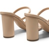 image:imageDREAM PAIRS Womens Square Open Toe Block Heels Two Strap Slip On High Heeled Slides SandalsNude
