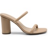 image:imageDREAM PAIRS Womens Square Open Toe Block Heels Two Strap Slip On High Heeled Slides SandalsNude