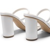 image:imageDREAM PAIRS Womens Square Open Toe Block Heels Two Strap Slip On High Heeled Slides SandalsWhite