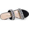 image:imageDREAM PAIRS Womens Two Braided Strap Low Heels For Women Open Toe Block Chunky Heels Sandals Holiday Party Wedding Dress Pumps ShoesBlackrhinestone