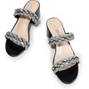 image:imageDREAM PAIRS Womens Two Braided Strap Low Heels For Women Open Toe Block Chunky Heels Sandals Holiday Party Wedding Dress Pumps ShoesBlackrhinestone