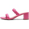 image:imageDREAM PAIRS Womens Two Braided Strap Low Heels For Women Open Toe Block Chunky Heels Sandals Holiday Party Wedding Dress Pumps ShoesHot Pink