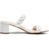 image:imageDREAM PAIRS Womens Two Braided Strap Low Heels For Women Open Toe Block Chunky Heels Sandals Holiday Party Wedding Dress Pumps ShoesWhite