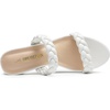 image:imageDREAM PAIRS Womens Two Braided Strap Low Heels For Women Open Toe Block Chunky Heels Sandals Holiday Party Wedding Dress Pumps ShoesWhite