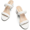 image:imageDREAM PAIRS Womens Two Braided Strap Low Heels For Women Open Toe Block Chunky Heels Sandals Holiday Party Wedding Dress Pumps ShoesWhite