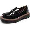 image:imageDREAM PAIRS Loafers for Women Platform Chunky Heel Slip On Loafers Business Office Casual Dressy Loafer ShoesBlackpatent
