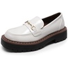 image:imageDREAM PAIRS Loafers for Women Platform Chunky Heel Slip On Loafers Business Office Casual Dressy Loafer ShoesWhite