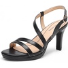 image:imageDREAM PAIRS Womens Platform Strappy Heels High Heeled Sandals Open Toe Comfortable Dressy Shoes with Adjustable Ankle StrapBlack