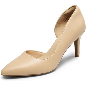 image:imageDREAM PAIRS Womens Dress High Heels Pumps Closed Pointed Toe Stiletto DOrsay Shoes for Wedding PartyNudepu
