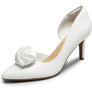 image:imageDREAM PAIRS Womens Dress High Heels Pumps Closed Pointed Toe Stiletto DOrsay Shoes for Wedding PartyWhitefloral