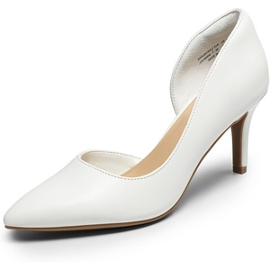 image:imageDREAM PAIRS Womens Dress High Heels Pumps Closed Pointed Toe Stiletto DOrsay Shoes for Wedding PartyWhitepu