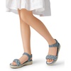 image:imageDREAM PAIRS Girls Espadrille Flatform Platform Wedge Open Toe Summer Sandals for Little Kid Big Kid Casual Vacation or Formal UseDenim Blue