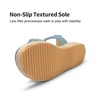 image:imageDREAM PAIRS Girls Espadrille Flatform Platform Wedge Open Toe Summer Sandals for Little Kid Big Kid Casual Vacation or Formal UseDenim Blue