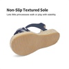 image:imageDREAM PAIRS Girls Espadrille Flatform Platform Wedge Open Toe Summer Sandals for Little Kid Big Kid Casual Vacation or Formal UseNavy