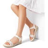 image:imageDREAM PAIRS Girls Espadrille Flatform Platform Wedge Open Toe Summer Sandals for Little Kid Big Kid Casual Vacation or Formal UseWhite