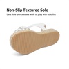 image:imageDREAM PAIRS Girls Espadrille Flatform Platform Wedge Open Toe Summer Sandals for Little Kid Big Kid Casual Vacation or Formal UseWhite