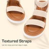 image:imageDREAM PAIRS Girls Flatform Wedge Open Toe Platform Summer Sandals with Buckle Ankle Strap for Little KidBig KidBeige