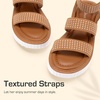 image:imageDREAM PAIRS Girls Flatform Wedge Open Toe Platform Summer Sandals with Buckle Ankle Strap for Little KidBig KidBrown