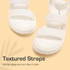 image:imageDREAM PAIRS Girls Flatform Wedge Open Toe Platform Summer Sandals with Buckle Ankle Strap for Little KidBig KidWhite