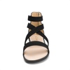 image:imageDREAM PAIRS Girls Gladiator Sandals with Zipper Strappy Sandals ToddlerLittle KidBig KidBlack