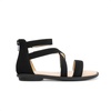 image:imageDREAM PAIRS Girls Gladiator Sandals with Zipper Strappy Sandals ToddlerLittle KidBig KidBlack