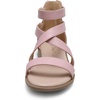 image:imageDREAM PAIRS Girls Gladiator Sandals with Zipper Strappy Sandals ToddlerLittle KidBig KidPink