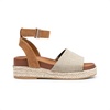 image:imageDREAM PAIRS Girls Platform Wedge Open Toe Espadrille Sandals with Buckle Ankle Strap for Little KidBig KidBeigeTan