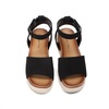 image:imageDREAM PAIRS Girls Platform Wedge Open Toe Espadrille Sandals with Buckle Ankle Strap for Little KidBig KidBlack