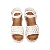 image:imageDREAM PAIRS Girls Platform Wedge Open Toe Espadrille Sandals with Buckle Ankle Strap for Little KidBig KidIvory