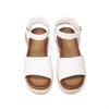 image:imageDREAM PAIRS Girls Platform Wedge Open Toe Espadrille Sandals with Buckle Ankle Strap for Little KidBig KidWhite