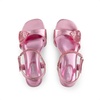 image:imageDREAM PAIRS Girls Sandals Ankle Strap Square Toe Low Heel Crystal Shell Wedding Party Flower Dress Shoes for Little KidsBig KidsPink