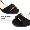 image:imageDREAM PAIRS Girls Sandals Chunky Pump Ankle Strap High Heels Dress Open Toe Flower Wedding Party for Little Big KidBlack
