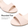 image:imageDREAM PAIRS Girls Sandals Chunky Pump Ankle Strap High Heels Dress Open Toe Flower Wedding Party for Little Big KidNude