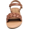 image:imageDREAM PAIRS Girls Sandals Classic Open Toe Braided Flat Sandals Summer Dress ShoesBrown
