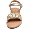 image:imageDREAM PAIRS Girls Sandals Classic Open Toe Braided Flat Sandals Summer Dress ShoesGold