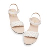image:imageDREAM PAIRS Girls Sandals Classic Open Toe Braided Flat Sandals Summer Dress ShoesIvory