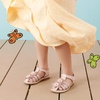 image:imageDREAM PAIRS Girls Sandals ClosedToe Sandals with Interchangeable DIY Flower Dress Summer Shoes ToddlerLittle KidPink