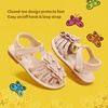 image:imageDREAM PAIRS Girls Sandals ClosedToe Sandals with Interchangeable DIY Flower Dress Summer Shoes ToddlerLittle KidPink