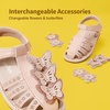 image:imageDREAM PAIRS Girls Sandals ClosedToe Sandals with Interchangeable DIY Flower Dress Summer Shoes ToddlerLittle KidPink