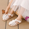 image:imageDREAM PAIRS Girls Sandals ClosedToe Sandals with Interchangeable DIY Flower Dress Summer Shoes ToddlerLittle KidWhite