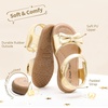 image:imageDREAM PAIRS Girls Sandals Fashion Bow Summer Shoes for ToddlerLittle KidGold