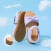 image:imageDREAM PAIRS Girls Sandals Fashion Bow Summer Shoes for ToddlerLittle KidLightPurple
