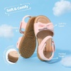 image:imageDREAM PAIRS Girls Sandals Fashion Bow Summer Shoes for ToddlerLittle KidPink