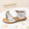 image:imageDREAM PAIRS Girls Sandals Fashion Bow Summer Shoes for ToddlerLittle KidSilver