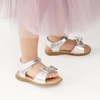 image:imageDREAM PAIRS Girls Sandals Fashion Bow Summer Shoes for ToddlerLittle KidSilver